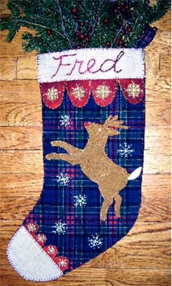 Deer Christmas Stocking